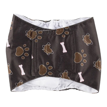 EcoWarra A / M Washable Male Dog Diaper Pet Sanitary Panties Reusable Nappy Belly Band Wrap Diapers Leak Proof Pee Pant for Dogs