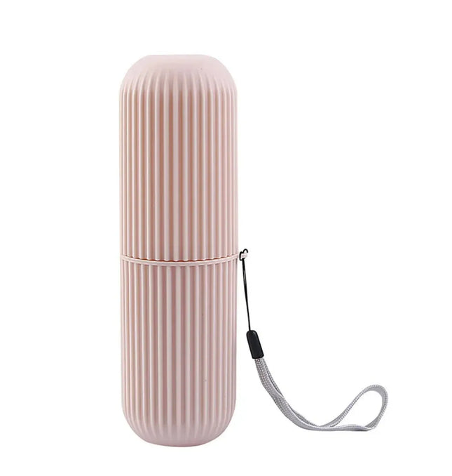 EcoWarra A  pink Portable Toothpaste Toothbrush Protect Holder Case Travel Camping Storage Box Protect Toothbrush Toothpaste from Dirt and Damage