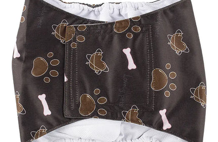EcoWarra A / XL Washable Male Dog Diaper Pet Sanitary Panties Reusable Nappy Belly Band Wrap Diapers Leak Proof Pee Pant for Dogs
