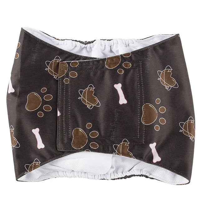 EcoWarra A / XL Washable Male Dog Diaper Pet Sanitary Panties Reusable Nappy Belly Band Wrap Diapers Leak Proof Pee Pant for Dogs