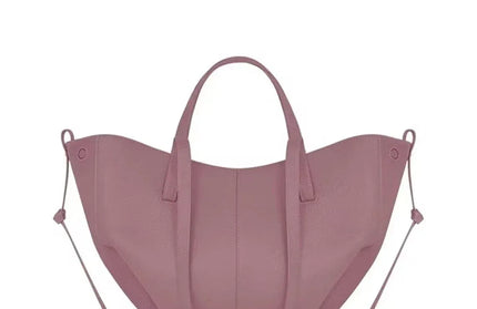 EcoWarra A5 / Large (53 10 32cm) Fashionable French wing bag genuine leather tote bag niche hand-held large capacity shoulder underarm bag, good gift