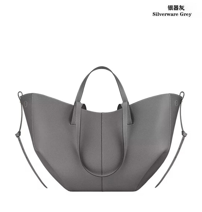 EcoWarra A6 / Large (53 10 32cm) Fashionable French wing bag genuine leather tote bag niche hand-held large capacity shoulder underarm bag, good gift
