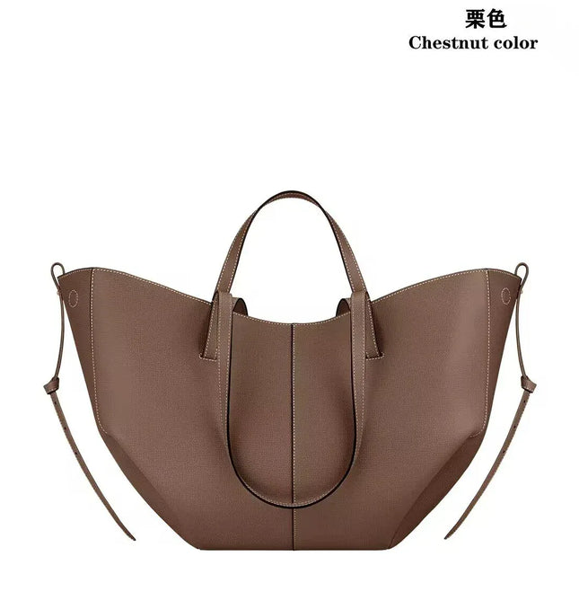 EcoWarra A7 / Small (42 8.5 25cm) Fashionable French wing bag genuine leather tote bag niche hand-held large capacity shoulder underarm bag, good gift