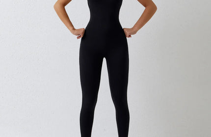 EcoWarra Advanced Black / M Jumpsuit Gym Set Romper Backless Fitness Bodysuit Siamese Sportswear Women Jumpsuit Buttery-Soft One-piece Playsuit Yoga Suit