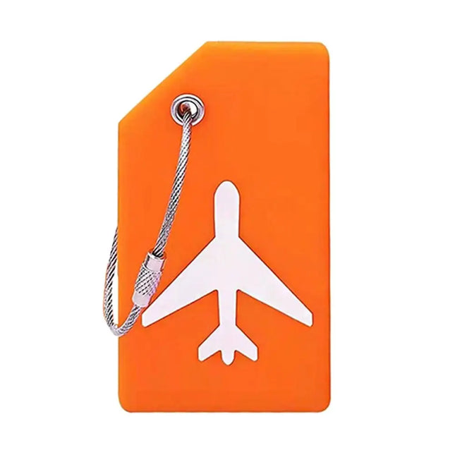 EcoWarra Aluminium Travel Luggage Tags Reusable Suitcase Baggage Labels Holiday Suitcase Labels Travel Bag ID Plane Identifier With Ropes