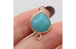 Amazonite-Golden / 23x14mm
