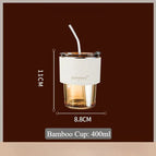 Amber Cup With White