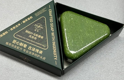 EcoWarra Anti-Hair Loss Herbal Shampoo Bar – Platycladus & Usnea for Oil Control, Dandruff Relief & Stronger Hair
