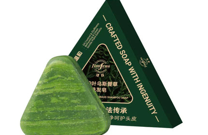 EcoWarra Anti-Hair Loss Herbal Shampoo Bar – Platycladus & Usnea for Oil Control, Dandruff Relief & Stronger Hair