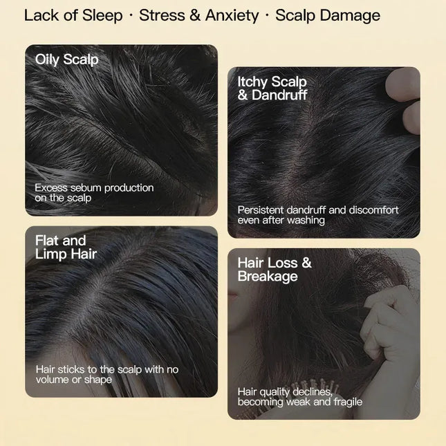 EcoWarra Anti-Hair Loss Herbal Shampoo Bar – Platycladus & Usnea for Oil Control, Dandruff Relief & Stronger Hair