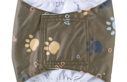 EcoWarra B / S Washable Male Dog Diaper Pet Sanitary Panties Reusable Nappy Belly Band Wrap Diapers Leak Proof Pee Pant for Dogs