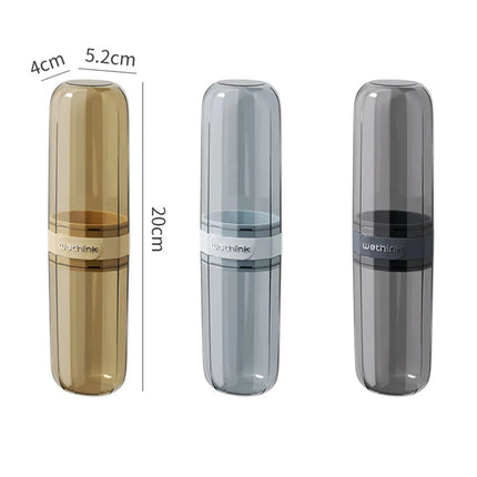EcoWarra B set 3pcs Portable Toothpaste Toothbrush Protect Holder Case Travel Camping Storage Box Protect Toothbrush Toothpaste from Dirt and Damage