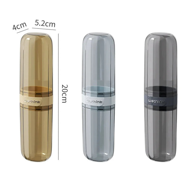 EcoWarra B set 3pcs Portable Toothpaste Toothbrush Protect Holder Case Travel Camping Storage Box Protect Toothbrush Toothpaste from Dirt and Damage