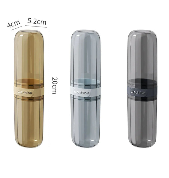 EcoWarra B set 3pcs Portable Toothpaste Toothbrush Protect Holder Case Travel Camping Storage Box Protect Toothbrush Toothpaste from Dirt and Damage