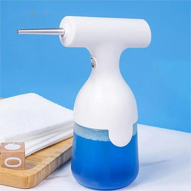 EcoWarra Beige Electric Liquid Foam Dispenser Gun Automatic Continuous Foaming Shampoo Face Wash God Detergent Bathroom Bubble