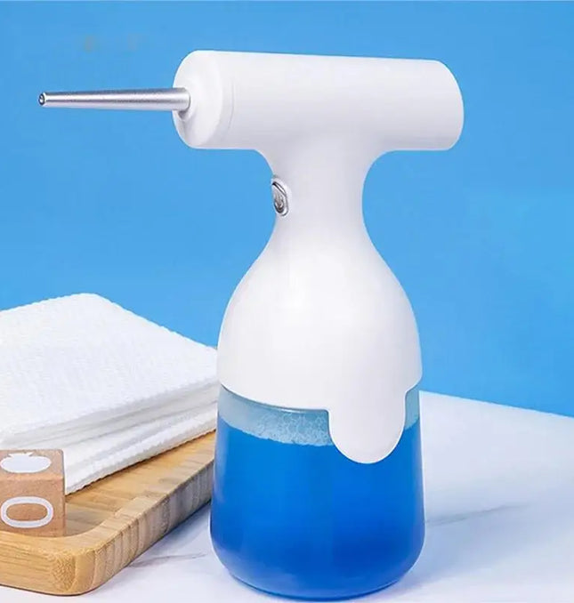 EcoWarra Beige Electric Liquid Foam Dispenser Gun Automatic Continuous Foaming Shampoo Face Wash God Detergent Bathroom Bubble