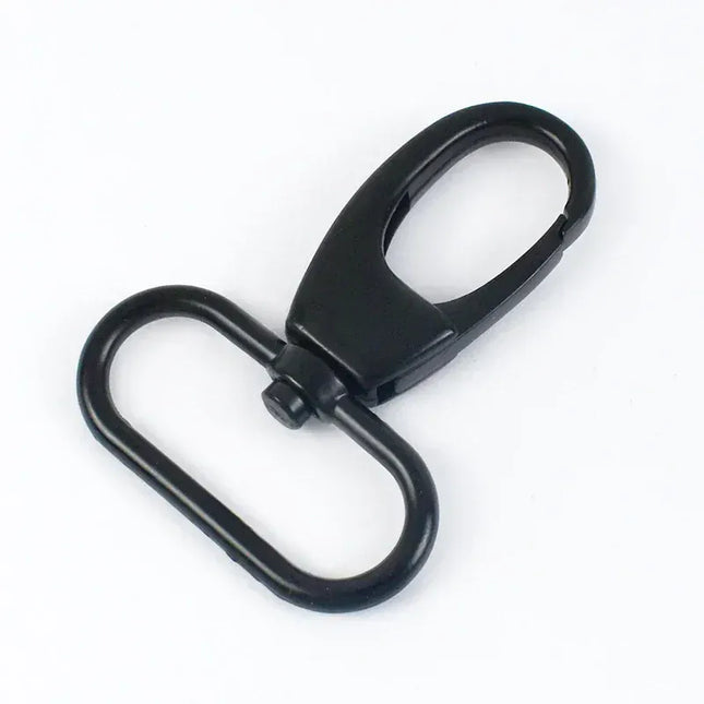 EcoWarra Black / 19mm-5Pcs 5/10Pcs 19/25/32/38mm Metal Buckle Swivel Clasp for Strap Dog Collar Webbing Trigger Clip Snap Hooks DIY Bag Buckles Accessories
