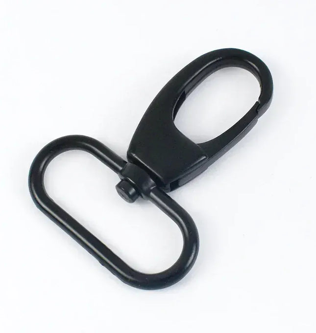 EcoWarra Black / 19mm-5Pcs 5/10Pcs 19/25/32/38mm Metal Buckle Swivel Clasp for Strap Dog Collar Webbing Trigger Clip Snap Hooks DIY Bag Buckles Accessories