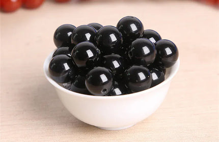 EcoWarra Black Agate Stone Stud Earrings for Women Mens Medical G23 Titanium Piercing Jewelry Simple Round Onyx Ball Ear Lobe Accessories
