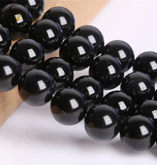 EcoWarra Black Agate Stone Stud Earrings for Women Mens Medical G23 Titanium Piercing Jewelry Simple Round Onyx Ball Ear Lobe Accessories
