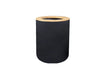 black garbage can