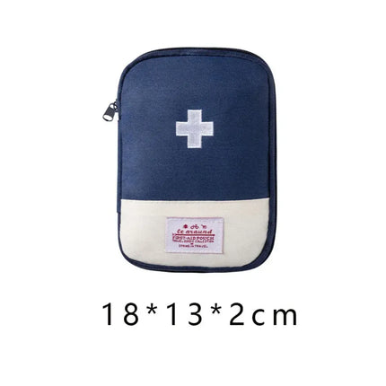 EcoWarra Blue-L 4 Sizes Portable Medicine Bag Travel First Aid Kit Medicine Bag Storage Bag Survival Kit Medicine Box Outdoor Emergency Camping