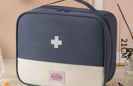 EcoWarra Blue-XL 4 Sizes Portable Medicine Bag Travel First Aid Kit Medicine Bag Storage Bag Survival Kit Medicine Box Outdoor Emergency Camping
