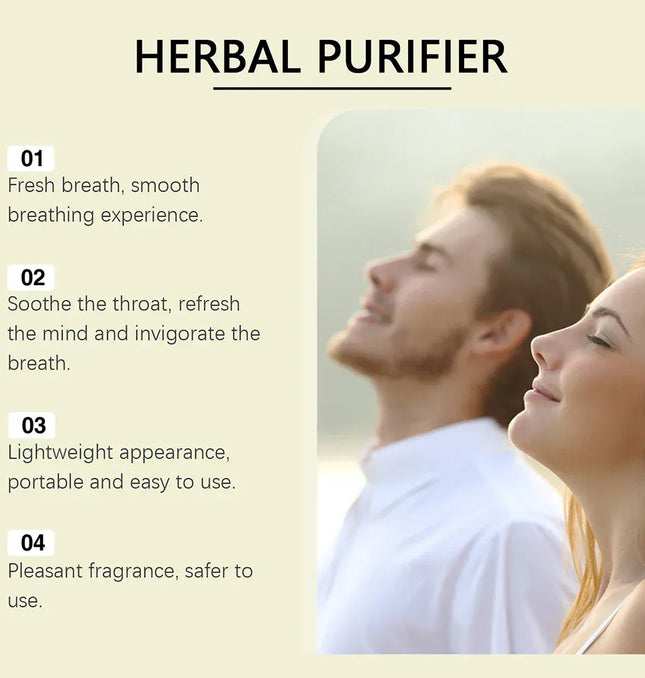 EcoWarra Boost Clear Breathing Herbal Diffuser With Mullein/Thyme/Mints Guarana/Green Tea Pure Plant Formulas Breathing Spray