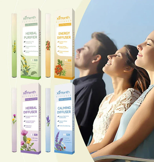 EcoWarra Boost Clear Breathing Herbal Diffuser With Mullein/Thyme/Mints Guarana/Green Tea Pure Plant Formulas Breathing Spray