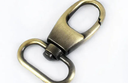 EcoWarra Brass / 19mm-5Pcs 5/10Pcs 19/25/32/38mm Metal Buckle Swivel Clasp for Strap Dog Collar Webbing Trigger Clip Snap Hooks DIY Bag Buckles Accessories