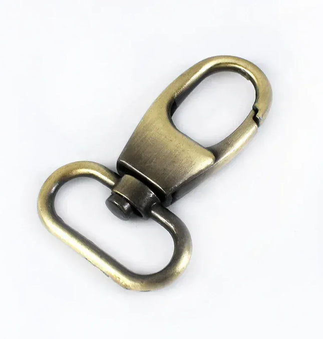 EcoWarra Brass / 19mm-5Pcs 5/10Pcs 19/25/32/38mm Metal Buckle Swivel Clasp for Strap Dog Collar Webbing Trigger Clip Snap Hooks DIY Bag Buckles Accessories