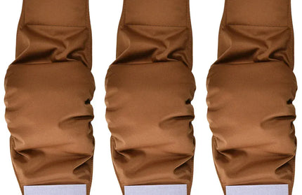 EcoWarra Brown 3pcs / Waist 57-63cm 3 Pack Washable Male Dog Diaper Pet Sanitary Panties For Small Medium Dogs Adjustable Nappy Belly Band Wrap Diapers Pug Supp;ies