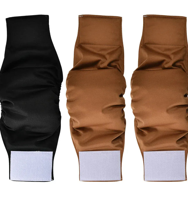 EcoWarra Brown2pcs Black1pcs / Waist 47-53cm 3 Pack Washable Male Dog Diaper Pet Sanitary Panties For Small Medium Dogs Adjustable Nappy Belly Band Wrap Diapers Pug Supp;ies
