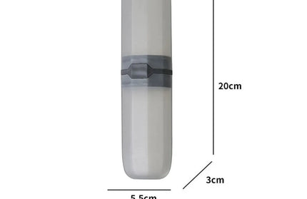 EcoWarra C transparent black Portable Toothpaste Toothbrush Protect Holder Case Travel Camping Storage Box Protect Toothbrush Toothpaste from Dirt and Damage
