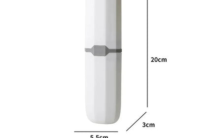 EcoWarra C transparent white Portable Toothpaste Toothbrush Protect Holder Case Travel Camping Storage Box Protect Toothbrush Toothpaste from Dirt and Damage