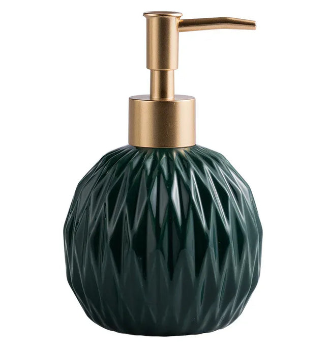 EcoWarra Ceramic Bathroom Reusable Soap Dispenser Lotion Bottles Liquid Pump Bottle Lotion Dispenser Soap Dispenser Bathroom Decoration