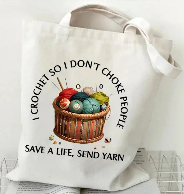EcoWarra Classic Wool Ball Knitted Handbagfor Women Canvas Tote Bag Eco Shoulder Bag Large-capacity Durable Yoga Bag Travel Commute Use
