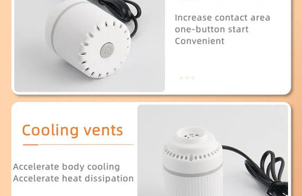 EcoWarra Compressed bag electric pump, travel vacuum bag pump, mini vacuum sealant machine, food space savings, food organizer