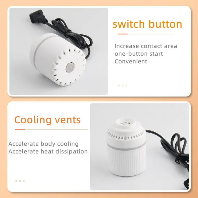 EcoWarra Compressed bag electric pump, travel vacuum bag pump, mini vacuum sealant machine, food space savings, food organizer