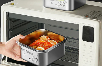 EcoWarra COOKER KING 420ml-6200ml Large Capacity Stainless Steel Food Storage Container, Fridge/Oven Safe, Lunch Box for Travel, Picnic