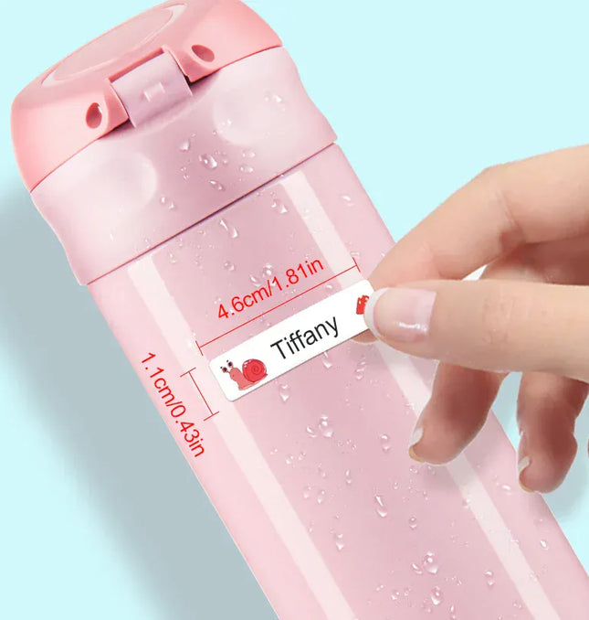 EcoWarra Custom Name Stickers Personalized Waterproof Labels for Bottles,Cups,Kids Stationery-Unique Designs, Durable & Eco-Friendly Gift