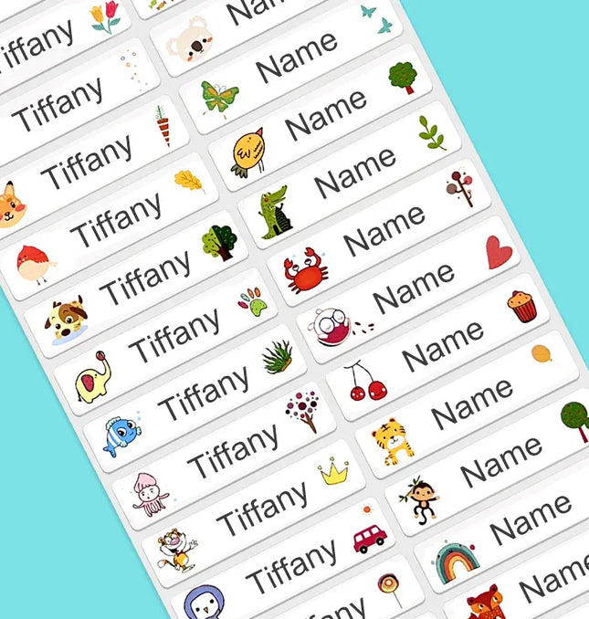 EcoWarra Custom Name Stickers Personalized Waterproof Labels for Bottles,Cups,Kids Stationery-Unique Designs, Durable & Eco-Friendly Gift