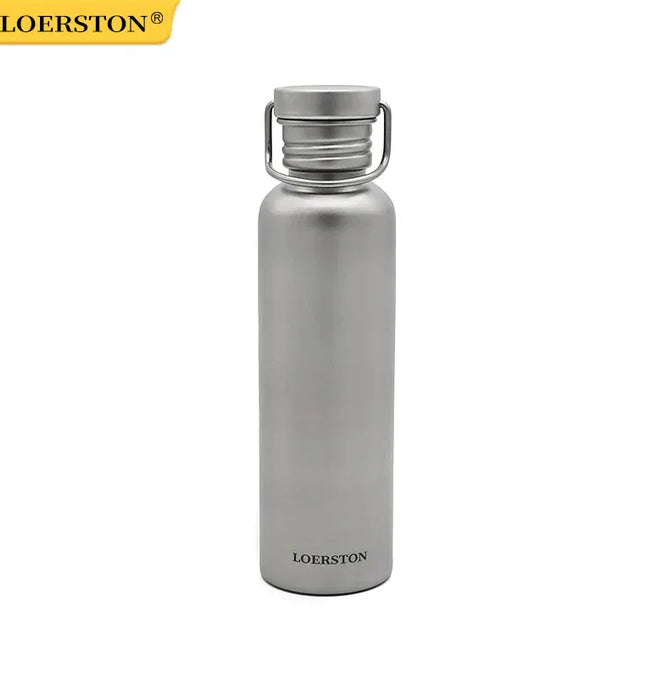 EcoWarra Cycling Portable Sports Water Bottle Pure Titanium Water Bottle Reusable Drinking Bottle for Outdoor Camping Tourism Sports