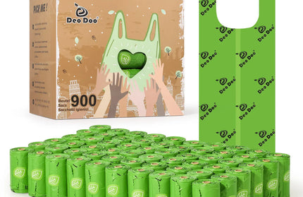 EcoWarra DeoDoo Biodegradable Dog Poop Bags Bulk Biobase Scented Poo Bag Degradable Cat Waste Bags Eco-Friendly Doggie Bolsas Caca Perro