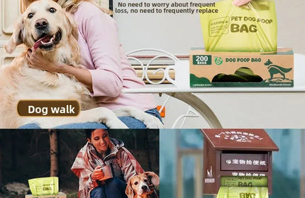 EcoWarra Disposable Large Roll Tissued Pet Waste Bag Dog Poop Bag Biodeadable Eco-Friendly Pet Pooper Scooper Bags for Pets Cleaning