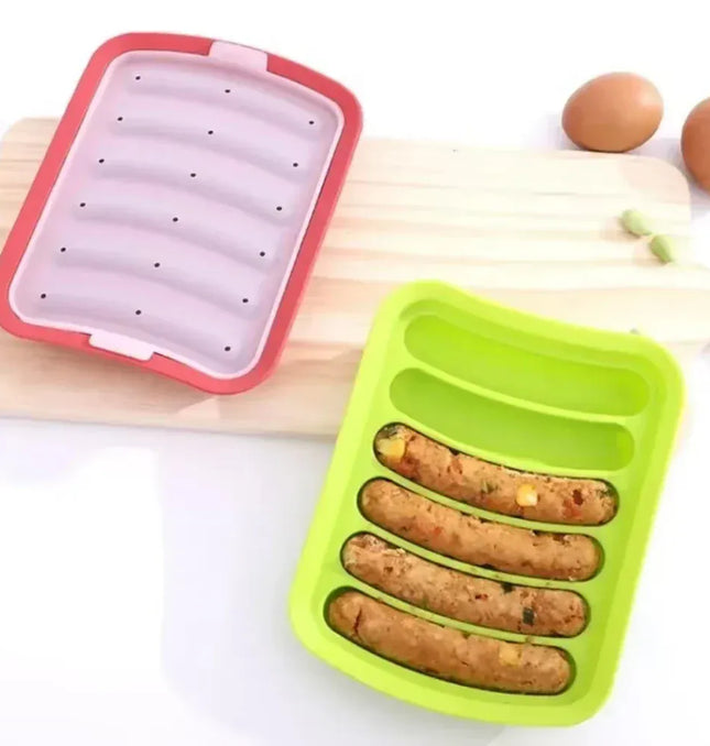 EcoWarra DIY Grade Silicone Sausage Mold Baby Food Supplement Tool Home Made Hot Dog Ham Baking Mold Mold kitchen accessories gadgets