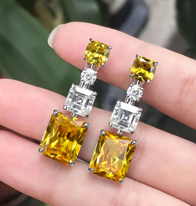 EcoWarra E1774 Huitan Vintage Party Elegant Green Stone Stud Earrings Elegant Accessories Daily Wearable Birthday Gift For Mom Stylish Jewelry