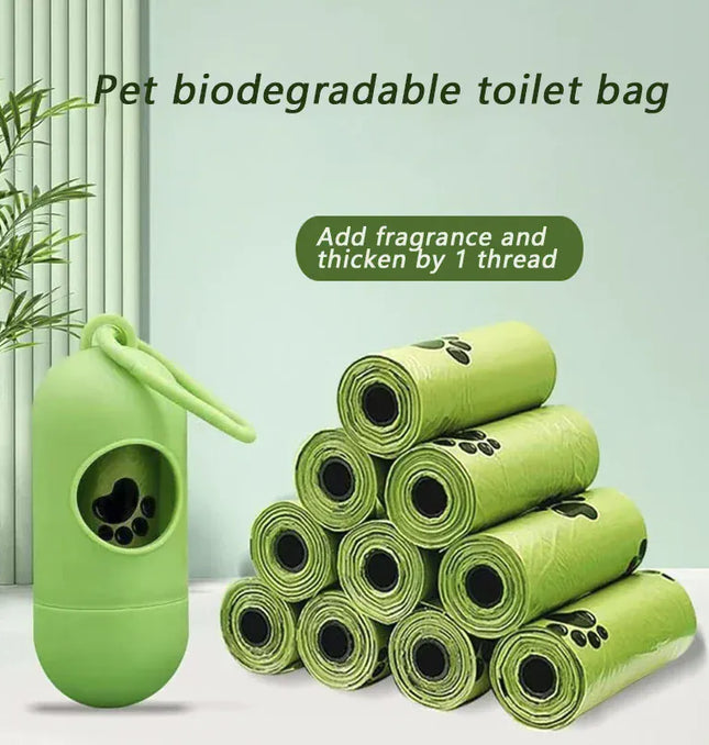 EcoWarra Eco-Friendly Dog Poop Bags Biodegradable Compostable Scented Plant-Based PLA+PBAT Flushable Pet Waste Bags for Dogs and Cats