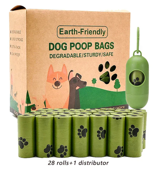 EcoWarra Eco-Friendly Dog Poop Bags Biodegradable Compostable Scented Plant-Based PLA+PBAT Flushable Pet Waste Bags for Dogs and Cats