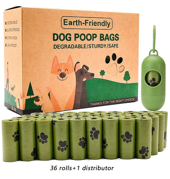 EcoWarra Eco-Friendly Dog Poop Bags Biodegradable Compostable Scented Plant-Based PLA+PBAT Flushable Pet Waste Bags for Dogs and Cats
